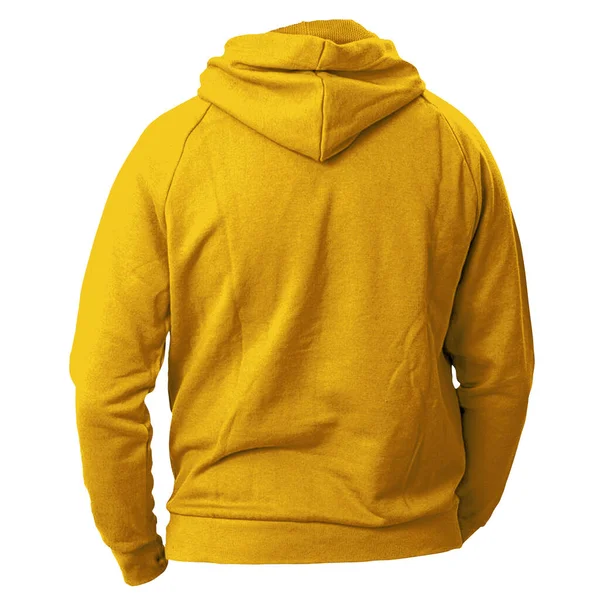 stock image Add your graphics as much as you want, to this Back View Fabulous Man Hoodie Mockup In Flame Orange Color. You can use it super easily