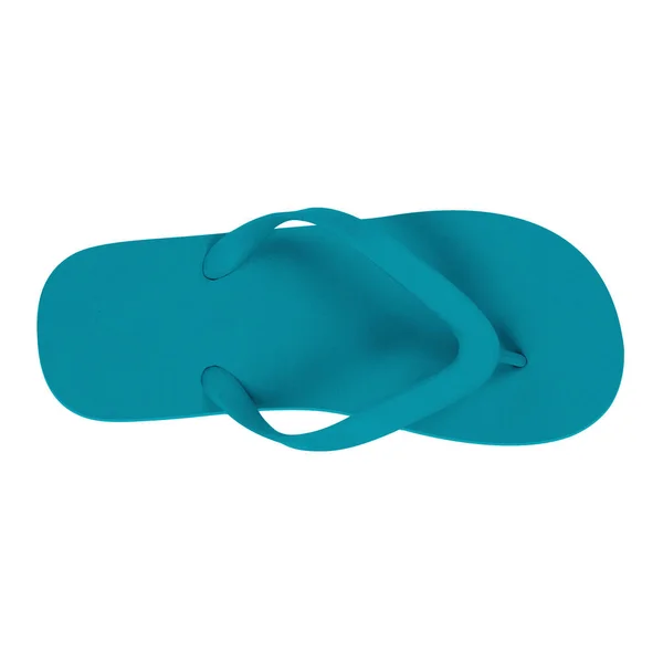 Use Este View Fabulous Flip Flops Mockup Scuba Blue Color — Fotografia de Stock