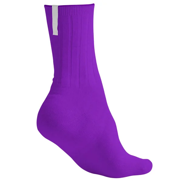 Tímto Back View Beauty Sock Mockup Purple Vanity Color Váš — Stock fotografie