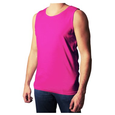 Eğer bu Ön Görünüm Çekici Mens Tank Üstü Mavi Pembe Giyimli Mockup 'ı kullanırsanız profesyonel tasarımcı olmanıza gerek kalmaz.