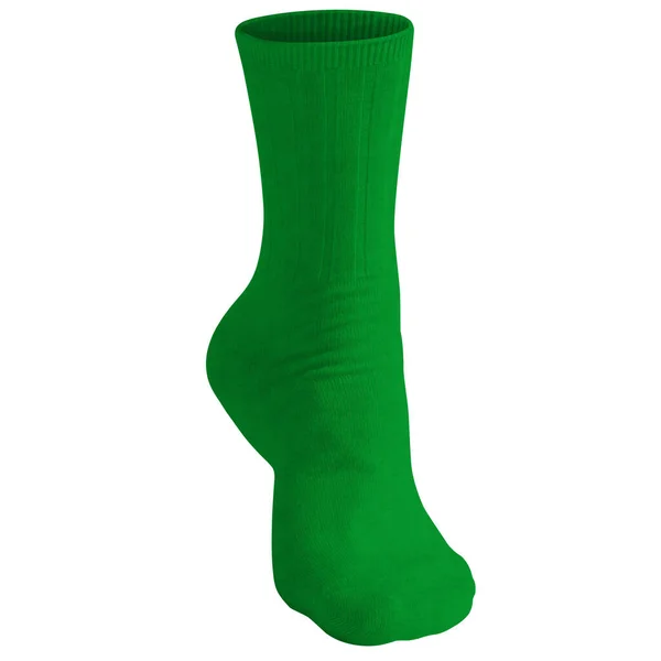 Use Esta Vista Frontal Beauty Sock Mockup Selva Cor Verde — Fotografia de Stock