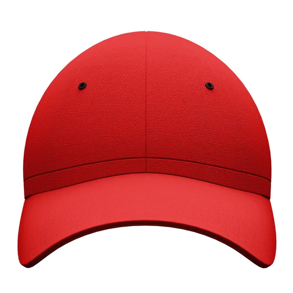 You can make your logo design more beautiful with this Front View Simple Baseball Hat Mockup In Racing Red Color