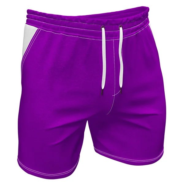 Mit Diesem Side View Impressive Short Mockup Purple Vanity Color — Stockfoto