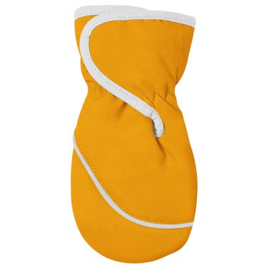 Tasarımlarınızı bir grafik tasarım uzmanı gibi gösterin Bu Harika Bebek Mittens Mockup Altın Füzyon Rengi.
