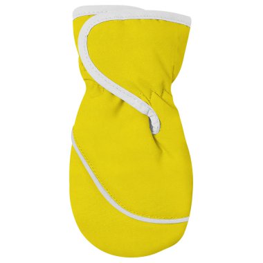 Tasarımlarınızı bir grafik tasarım uzmanı gibi gösterin Bu Harika Bebek Mittens Sarı Renkli Mockup.