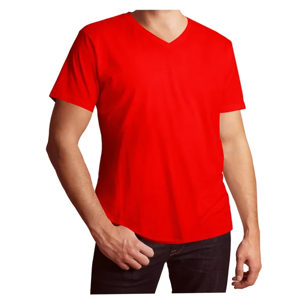 Incolla Tuo Logo Design Questo Meraviglioso Maschio Shirt Mockup Impero — Foto Stock
