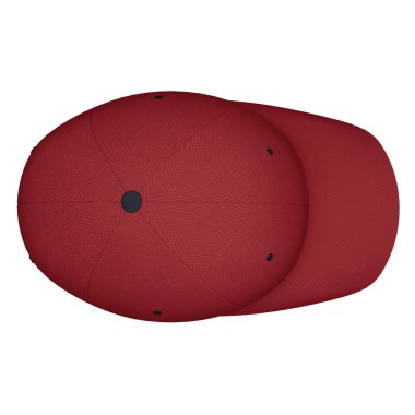 Tasarımlarınızı bu Yukarı Görünüm Basit Beyzbol Şapkası Modellemesi 'ne sadece birkaç tıklamayla hayal edin