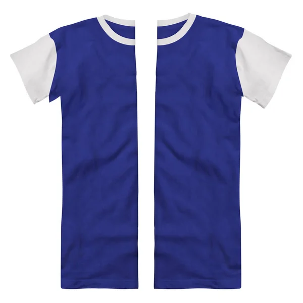 Mockup Impressionante Camisa Algodão Alta Resolução Cor Azul Tempestade Para — Fotografia de Stock