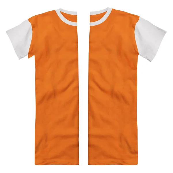 Mockup Impressionante Shirt Algodão Alta Resolução Cor Alaranjada Tigre Para — Fotografia de Stock