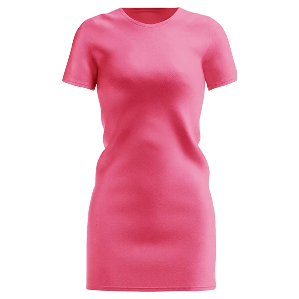 Put Your Design Graphics Top Sweet Long Dress Mockup Geranium — Stock Photo, Image