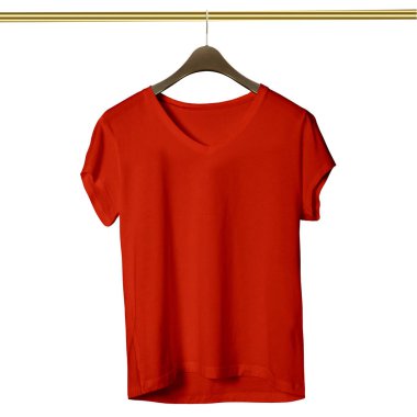 Tasarım fikirlerinizi daha hızlı ve daha güzel yapın. Bu V yaka tişörtle Russet Kahverengi Askılı Tişört.