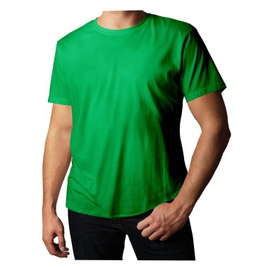 Tasarımınızın güzelliğini bu Ön Görünüm Sanatsal Mens T-Shirt Mockup Orman Yeşil Rengi 'ne yapıştırın ve her şey gerçek gibi görünsün.