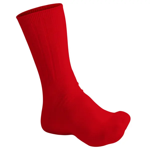 Gerçek Kırmızı Renkli Sanatsal Çorap Modeli Sıra Dışı Tasarımlarınızı Uygulamanıza — Stok fotoğraf