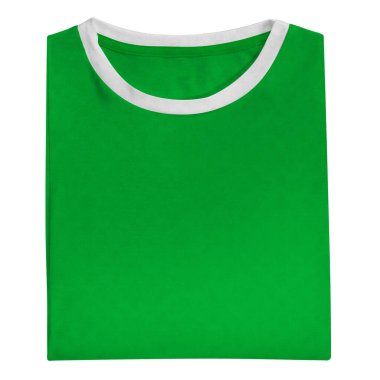 Logonu veya tasarımını bu Katlanmış Görünüm Fantastik T-Shirt Mockup 'a basitçe Yeşil Renkle eklersen daha gerçekçi olur.