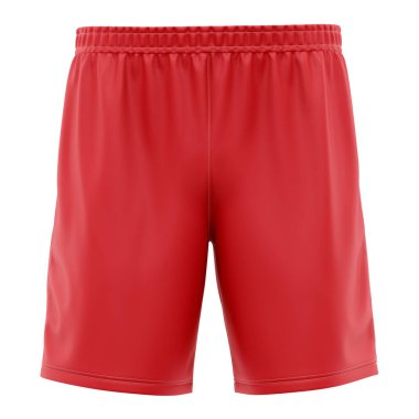 Bu Ön Görünüm Popüler Futbol Şortlarını Poppy Kırmızı Renkli Model ile tasarım sürecinizi daha hızlı ve daha çarpıcı hale getirin.