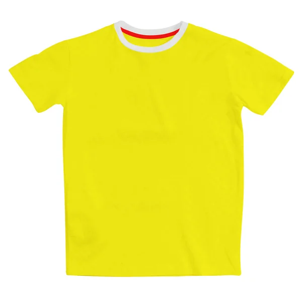 Este Front View Perfect Shirt Mockup Pure Sunshine Color Foi — Fotografia de Stock