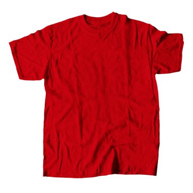 Gerçekçi bir T-Shirt modeli. Gerçek Kırmızı Renkli. Lüks bir tasarım yapmanıza yardımcı olacak.