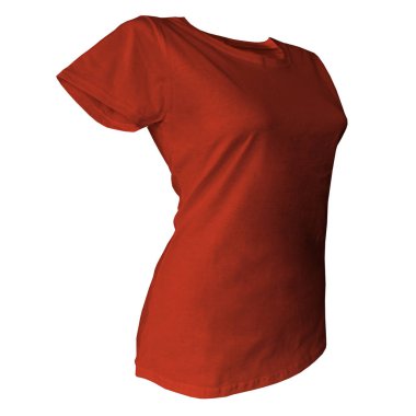 Bu Yarım Cephe Görünümü Sevimli Kadın Tişörtü Russet Kahverengi Rengi, sıradışı tasarımlarınızı uygulamanıza yardımcı olabilir.