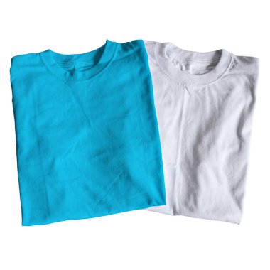 Tasarımınızın daha etkin ve güzel görünmesi için bu Fantastik Katlanmış Görünüm Mavi ve Beyaz Renkli T-shirt 'ü kullanın.