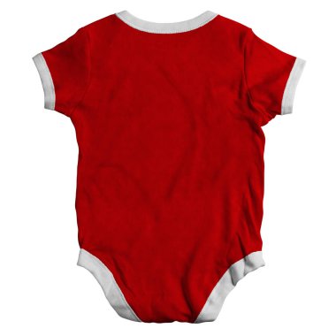 Tasarım sürecinizi hızlandırın ve daha çarpıcı hale getirin Bu Geri Görünümlü Değerli Kısa kollu Bebek Vücut Giysisi Gerçek Kırmızı Giysiler Modeliyle.