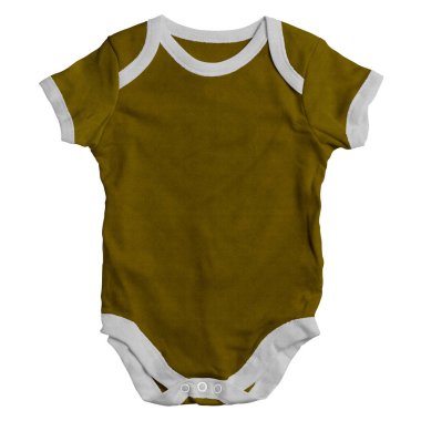 Eğer bu ön görünümü kullanırsanız uzman olmaya gerek yok. Değerli kısa kollu bebek giysisi modeli Russet kahverengi renkli..
