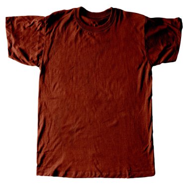 Bu basit fotorealistik tişört akçaağaç rengi ile tasarladığınız veya logonuz için en iyi biçimi oluşturun.