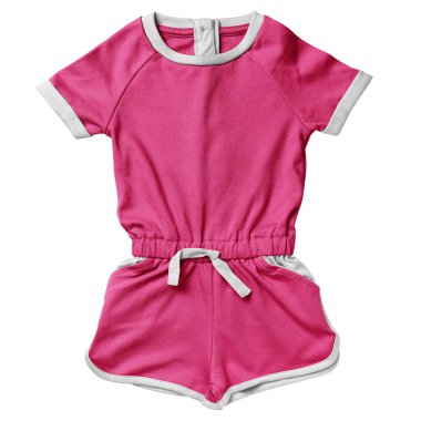 İster tasarımlarınızı tanıtım malzemesi olarak gösterin, ister kullanın, bu ön görünüm kızlar pamuk oyun elbisesi, Pembe Pembe Renkler Giyin.