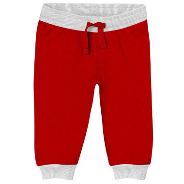 Bu göze çarpan pamuk bebek pantolonu, doğuya özgü kırmızı renkte tasarladığınız tasarımları asgari çabayla sergilemenize olanak sağlıyor..
