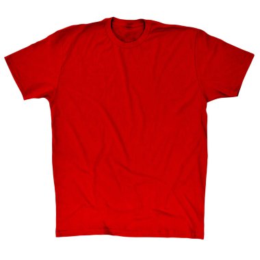 Doğuya özgü kırmızı renkli bu pamuklu tişörtü kullanarak sanatınız ya da tasarımlarınız için kusursuz bir sunum oluşturun