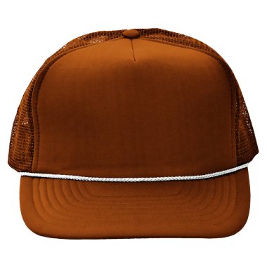 Bu ön görünümü Maple Brown renginde harika bir beyzbol şapkası modeli olarak tasarlayabilirsiniz, sadece kendi tasarımlarınızı ekleyin..