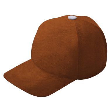 Maple kahverengi renginde şaşırtıcı beysbol şapkası görünümüne sahip tasarımınız veya logonuz için en iyi stili oluşturun.