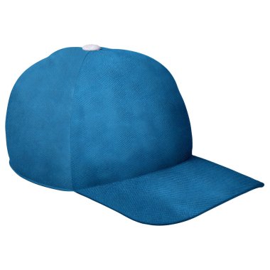 Bu açıdan bakınca inanılmaz gerçekçi bir tasarım elde et. Beyzbol şapkası Adriyatik mavisi..