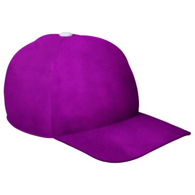 Mor sümbül renginde inanılmaz bir beysbol şapkası ile birlikte inanılmaz gerçekçi bir tasarım elde edin..