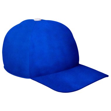 Bu açıdan bakınca inanılmaz gerçekçi bir tasarım elde et. Beyzbol şapkası, bale mavisi renginde..