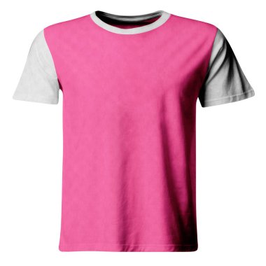 Enhance Your Design Impression And Make Your Design Look More Awesome And Stylish With This Front View Excellent T Shirt MockUp In Prism Pink Color.