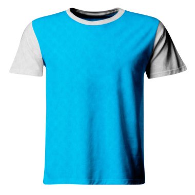 Enhance Your Design Impression And Make Your Design Look More Awesome And Stylish With This Front View Excellent T Shirt MockUp In Atoll Blue Color.