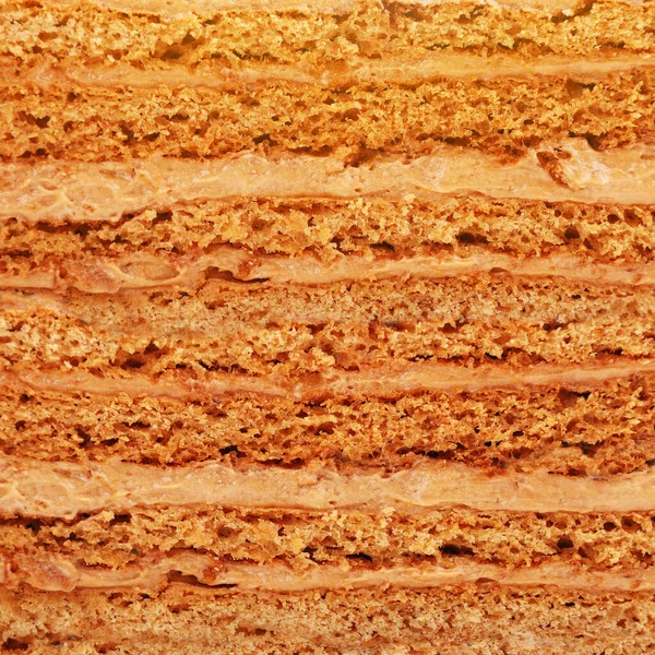 Nahaufnahme Tortenkrusten Und Creme Hintergrund Vorlage — Stockfoto