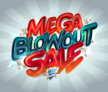 Parlak 3D harfli büyük patlama satışı vektör modeli