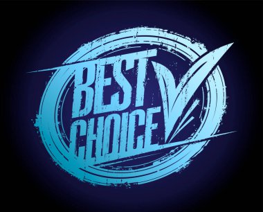 En iyi seçim kauçuk damga iz vektör sembolü