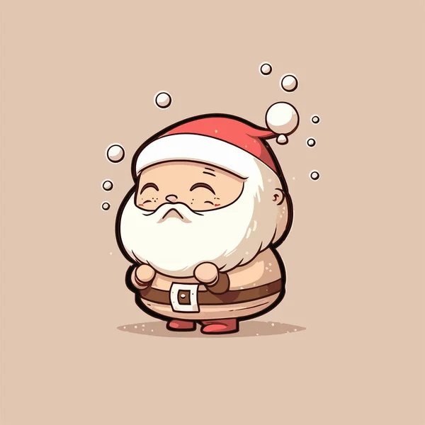 Santa Claus Fondo Aislado Simple Dibujo Navidad —  Fotos de Stock