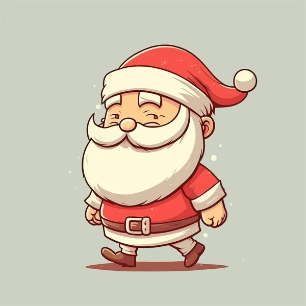 Weihnachtsmann Isolierter Hintergrund Eine Einfache Weihnachtszeichnung — Stockfoto