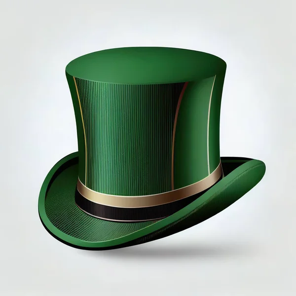 Tradycyjny Zielony Irlandzki Kapelusz Dzień Patryka — Zdjęcie stockowe