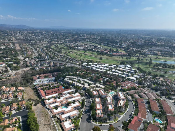 Luchtfoto Van Middenklasse Buurt Carlsbad North County San Diego Californië — Stockfoto