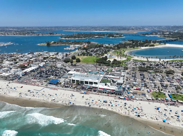 Kilátás Mission Bay Strandra San Diegóban Kaliforniában Egyesült Államok Híres — Stock Fotó