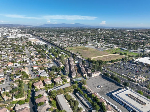 Aerial View Habra City Northwestern Corner Orange County California Amerikai — Stock Fotó