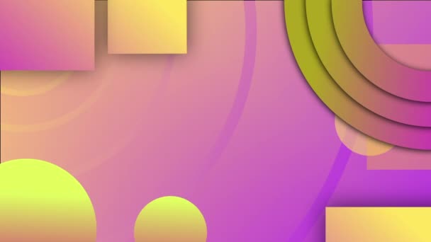 Colorful Washout Creative Abstract Geometric Shape Background Transition — Wideo stockowe