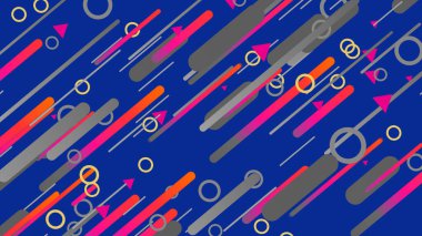 Colorful stripes and shapes abstract background background. Geometric lines background wallpaper