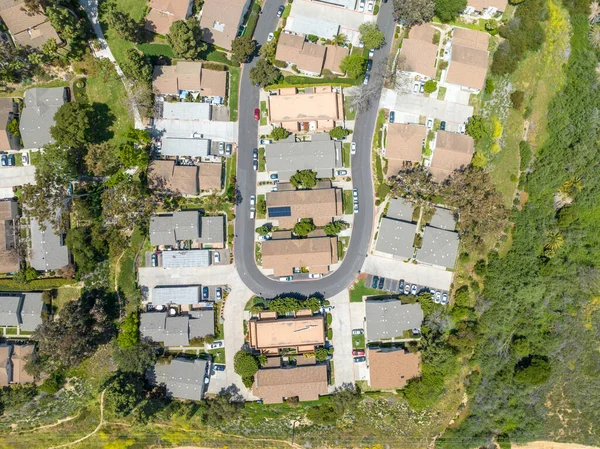 stock image Aerial view over houses and condos in San Diego, California, USA