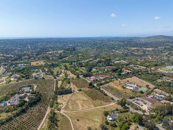 Aerial View Rancho Santa Green Valley Landscape San Diego California — Stock Photo, Image