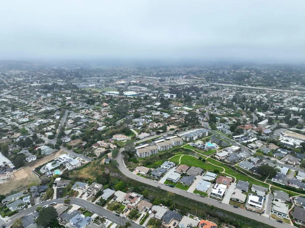 Aerial View Del Mar Coastline Beach San Diego County California — Stock Photo, Image